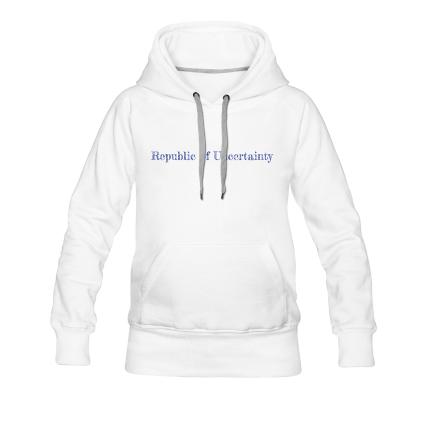 REP FUN Waves Women’s Premium Hoodie - white