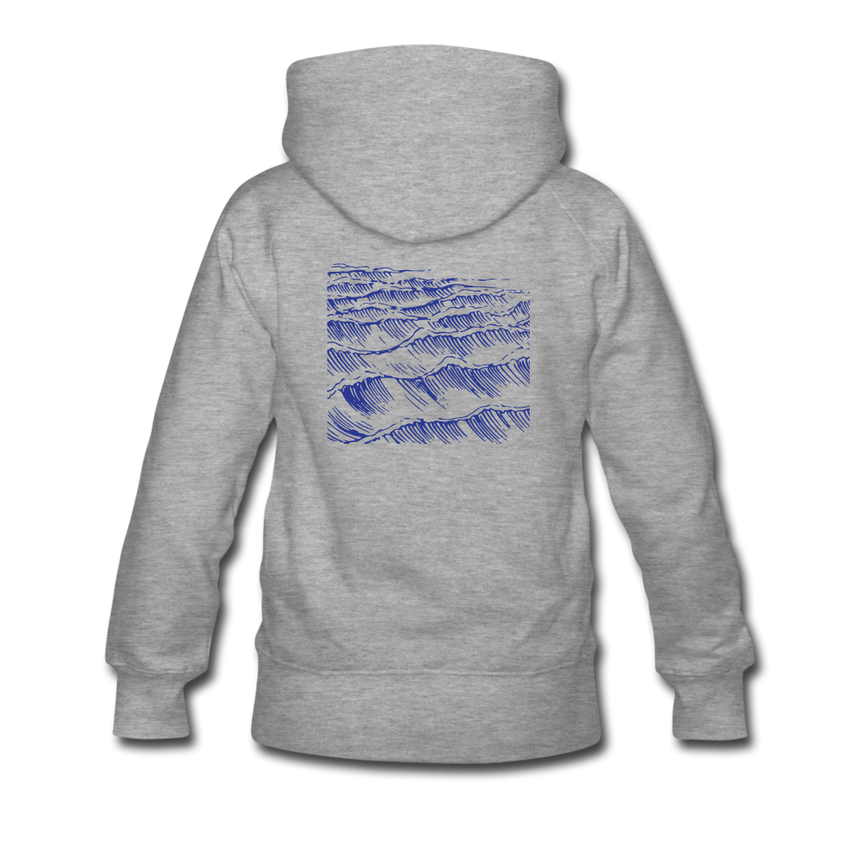 REP FUN Waves Women’s Premium Hoodie - heather gray