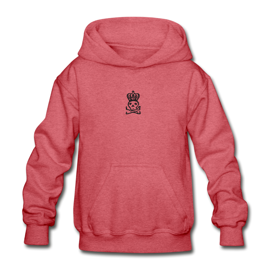REP FUN Queen of Pain Heavy Blend Youth Hoodie - heather red