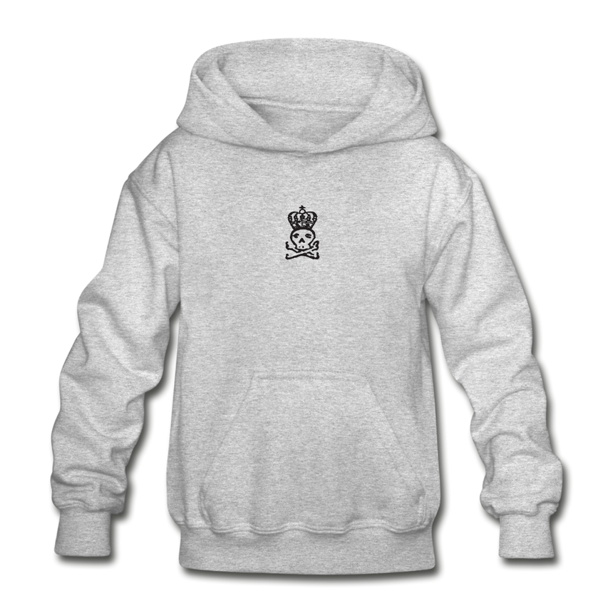REP FUN Queen of Pain Heavy Blend Youth Hoodie - heather gray