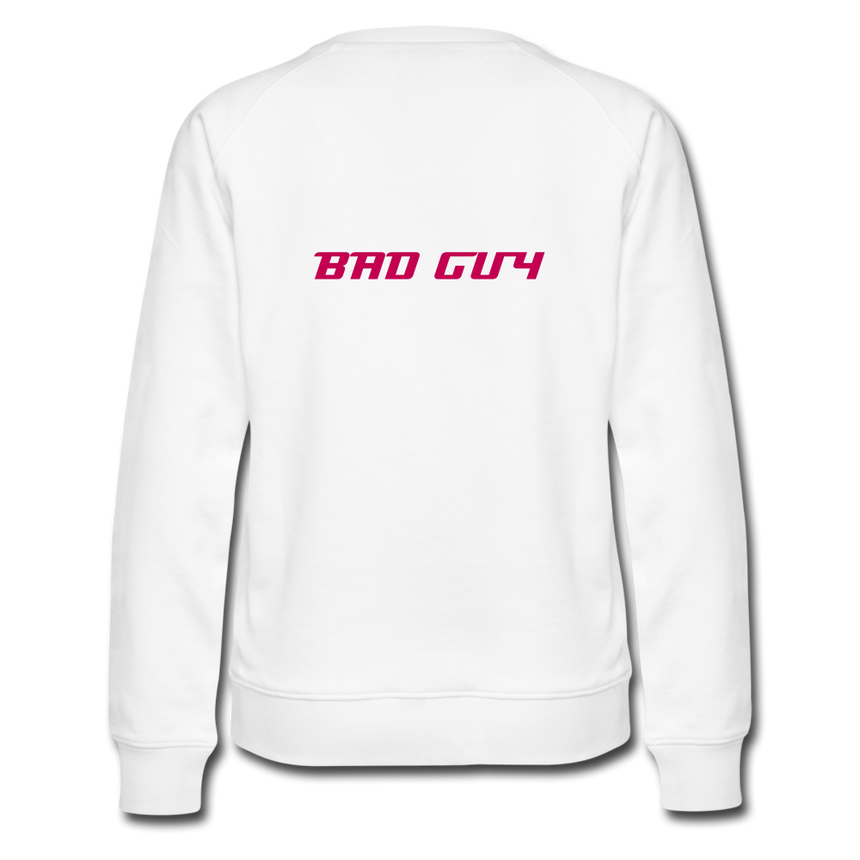 REP FUN Good Guy Bad Guy Women’s Premium Sweatshirt - white