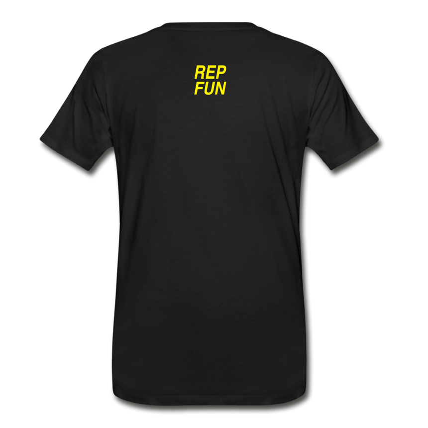 REP FUN Molecular Men’s Premium Organic T-Shirt - black